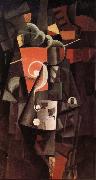 Kasimir Malevich Throught Station painting